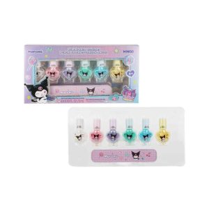 Miniso Kuromi Glossy Nail Polish Set of 6 pcs.