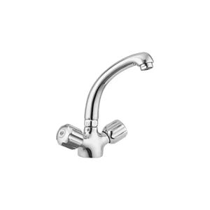 Faisal Sanitary 515 Basin Mixer Cast Neck Deluxe Range Chrome