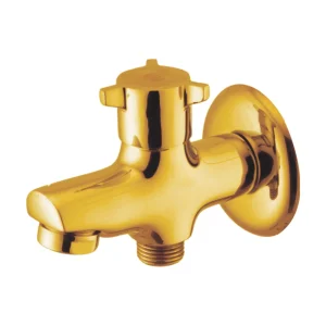 Faisal sanitary Scorpion series double bib cock 9003 Chrome/ Full Gold