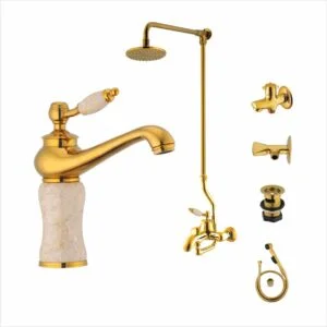 Bath Set Complete 8 Pieces Scorpion Series 9007: