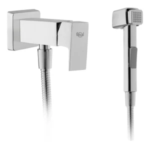 Faisal Sanitary 589 Single Lever Concealed For Toilet Shower Square (Hot, Cold) Deluxe Range
