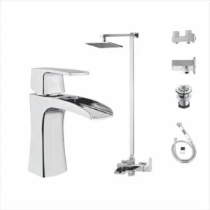 Bath Set Complete 8 Pieces Waterfall Series 5407: