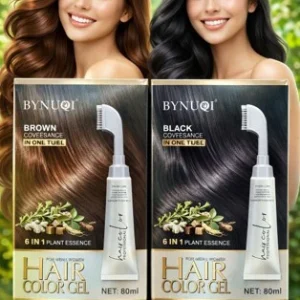 BYNUQI Hair Color Gel 6 IN 1 Plant Essence 80ml
