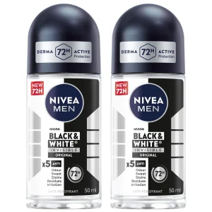 Nivea Men Black & White Invisible Original Roll On 50ml