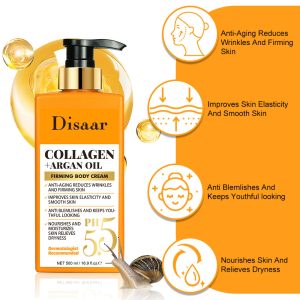 Disaar - Collagen + Argan Oil Firming Body Cream - 500ml