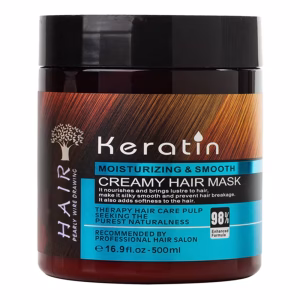 Keratin Moisturizing & Smooth Creamy Hair Mask-500ML: