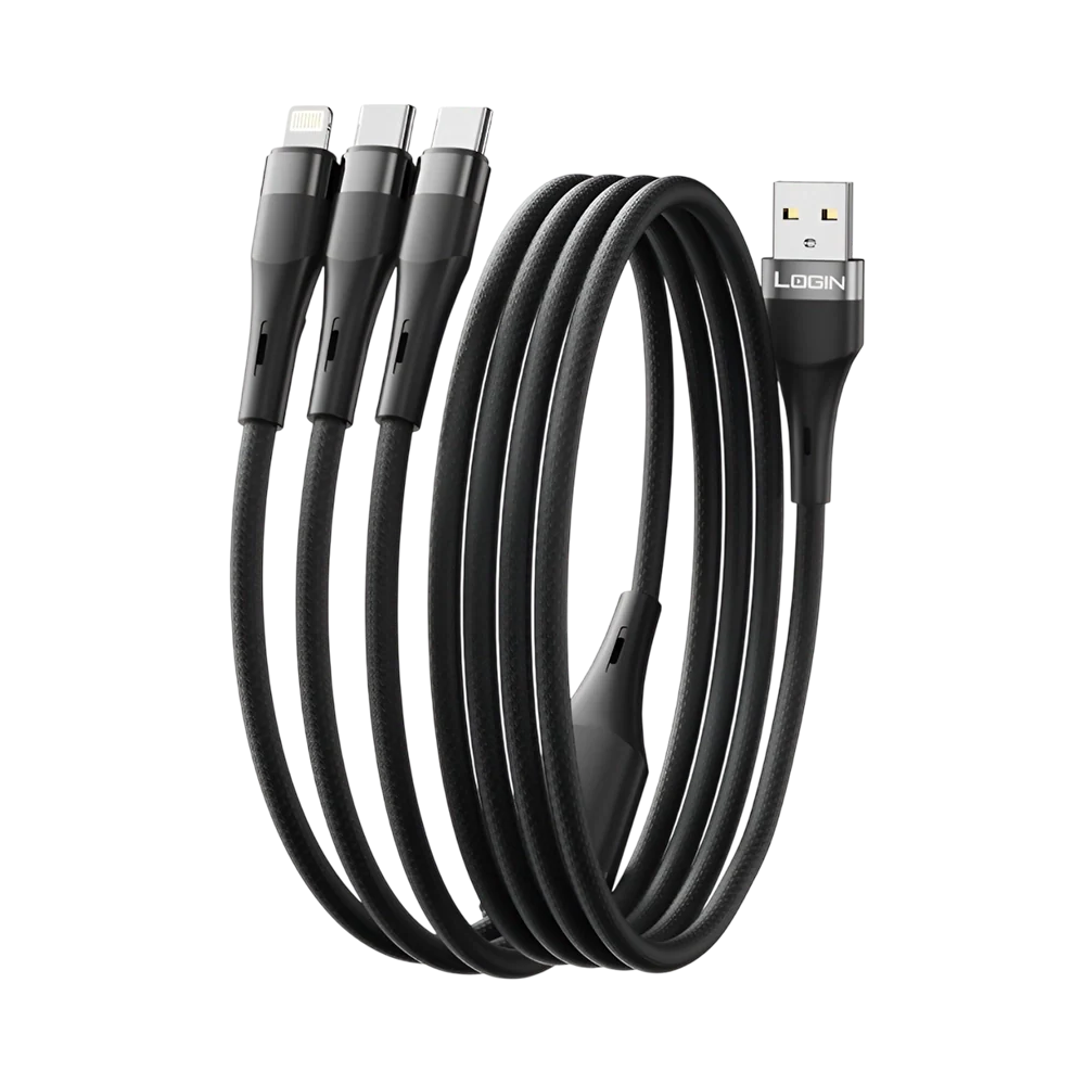 Login Charging Cable L-909 3 IN 1 Cable: - Image 2