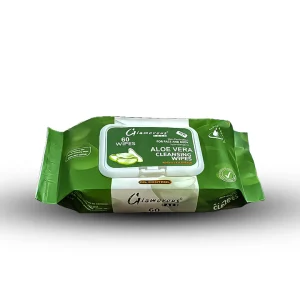 Glamorous Face Cleansing Makeup Remover Wipes Large 60 Pieces: