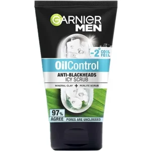 Garnier Men Oil Control Anti-Blackheads Brightening Icy Scrub 97% - 100ml