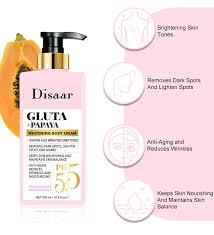 Disaar - Gluta + Papaya Whitening Body Cream - 500ml