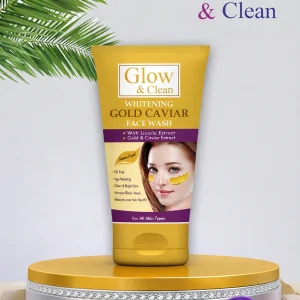 Glow & Clean Face Wash Whitening Gold Caviar 120ml