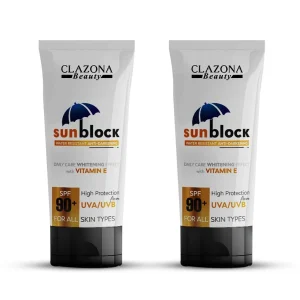 Clazona Sun Block Cream SPF 90+(All Skin Types):