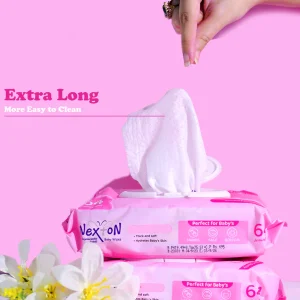 Nexton Baby Wipes (Extra Sensitive Pink) 64 pcs