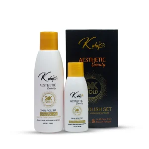 Kalaj Aesthetic Beauty Advance Whitening 24K Gold Skin Polish Set: