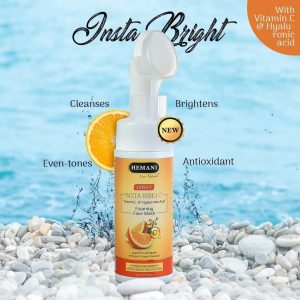 Hemani Insta Bright Vitamin C & Hyaluronic Acid Foaming Face Wash 150ml