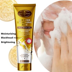 Aichun Beauty 24K Gold Hyaluronic Acid Face Wash Gel 100ML: