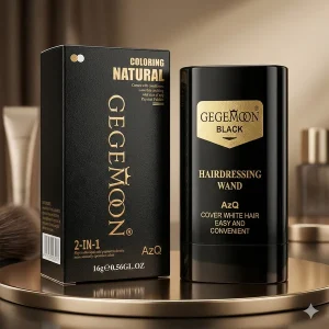 GEGEMOON 2-in-1 Instant Hair Coloring Stick Comb 16g: