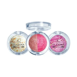 Clazona Baked Terracotta Powder Single 3in1 eyeshade, highlighter, Blush ON: