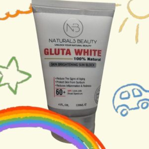 Naturals Beauty Gluta White Sun Block SPF 60+ (120ML)