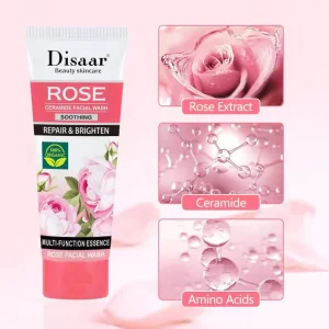 Disaar Rose Ceramide Facial Wash – 100g: