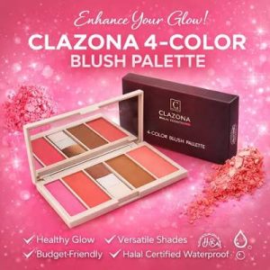 Clazone Beauty 4 Color Blush Palette: