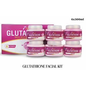 7 Shine Glutathione Skin Whitening Facial Kit 6x300ml