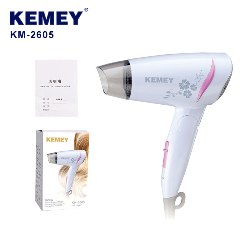 KEMEY Electric Foldable Hair Dryer | KM-2605