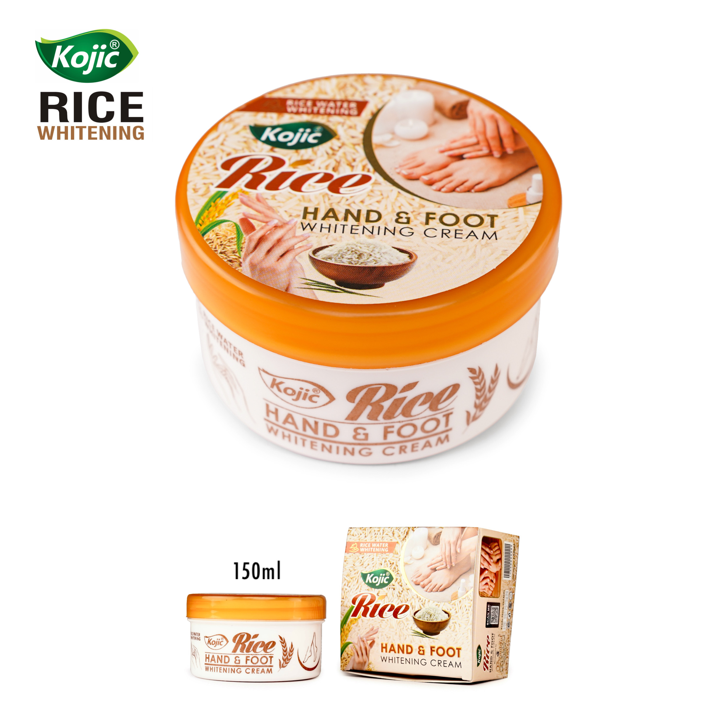 Kojic Rice Hand & Foot Whitening Cream 150g: