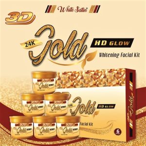 White Satin 3D Gold Facial Kit (6x300ml) |