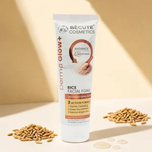 BeCute Derma Glow+ Rice Facial Foam 200ML