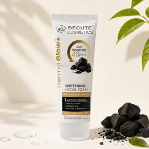 BeCute Derma Glow+ Whitening Facial Foam (With Activated Charcoal)200ML