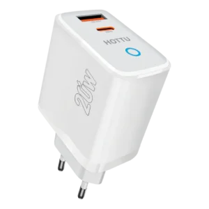 HOTTU FC21 Mobile Wall Charger – 20W Fast Charging USB + PD Adapter + Cable