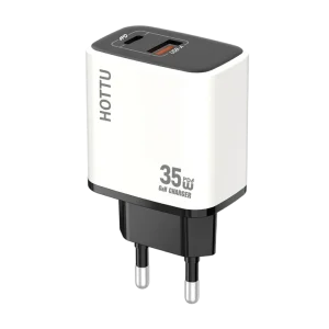 HOTTU FC52 USB-C Power Adapter – 35W Fast Charging & Dual Port Output