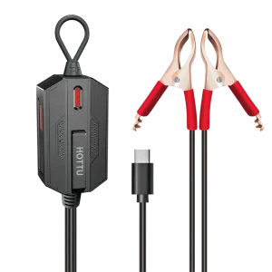 HOTTU SL09 40W DC Clip Charger – Quick Charge 3.0 Type-C Fast Charging Cable: