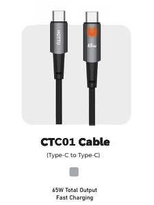 HOTTU CTC01 Type-C to Type-C Data Cable