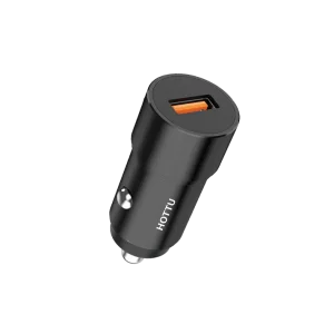 HOTTU CC06 Car Charger – 18W Fast Charging, Qualcomm 3.0 & Metal Body: