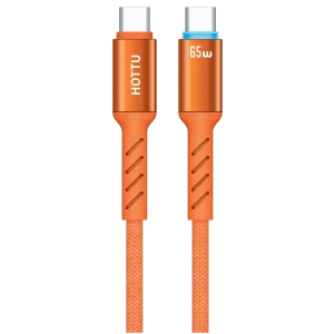 HOTTU CTC15 Type-C Data Cable – 65W Fast Charging, Braided & Durable Design