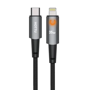 HOTTU CTL02 35W PD Fast Charging Cable – USB-C to Lightning Smart Power-Off Cable