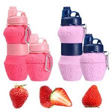 Foldable Silicone Water Bottle For Kids: