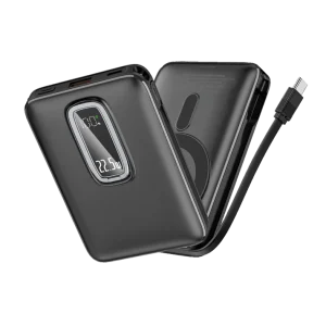 HOTTU HT32 Power Bank – 10000mAh, 22.5W Fast Charging & 15W MagSafe Wireless