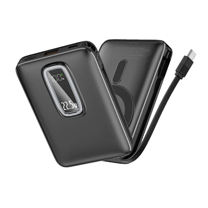 HOTTU HT32 Power Bank – 10000mAh, 22.5W Fast Charging & 15W MagSafe Wireless