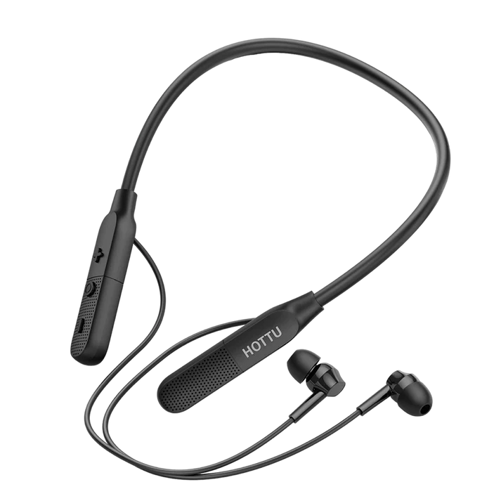 HOTTU NB01 Wireless Neckband – 20 Hours Playtime, Deep Bass & ENC