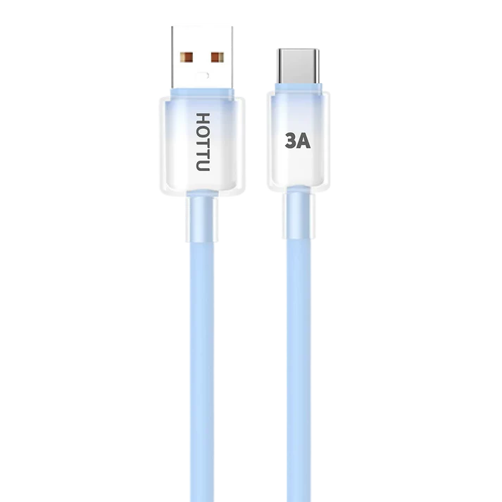 HOTTU SF06 3A Fast Charging Cable – USB to Type-C Silicone Cable