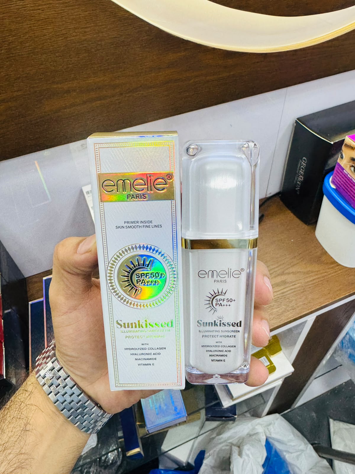 emelie Sunscreen SPF 50, sun protection, UV protection, face cream 30ML: - Image 2