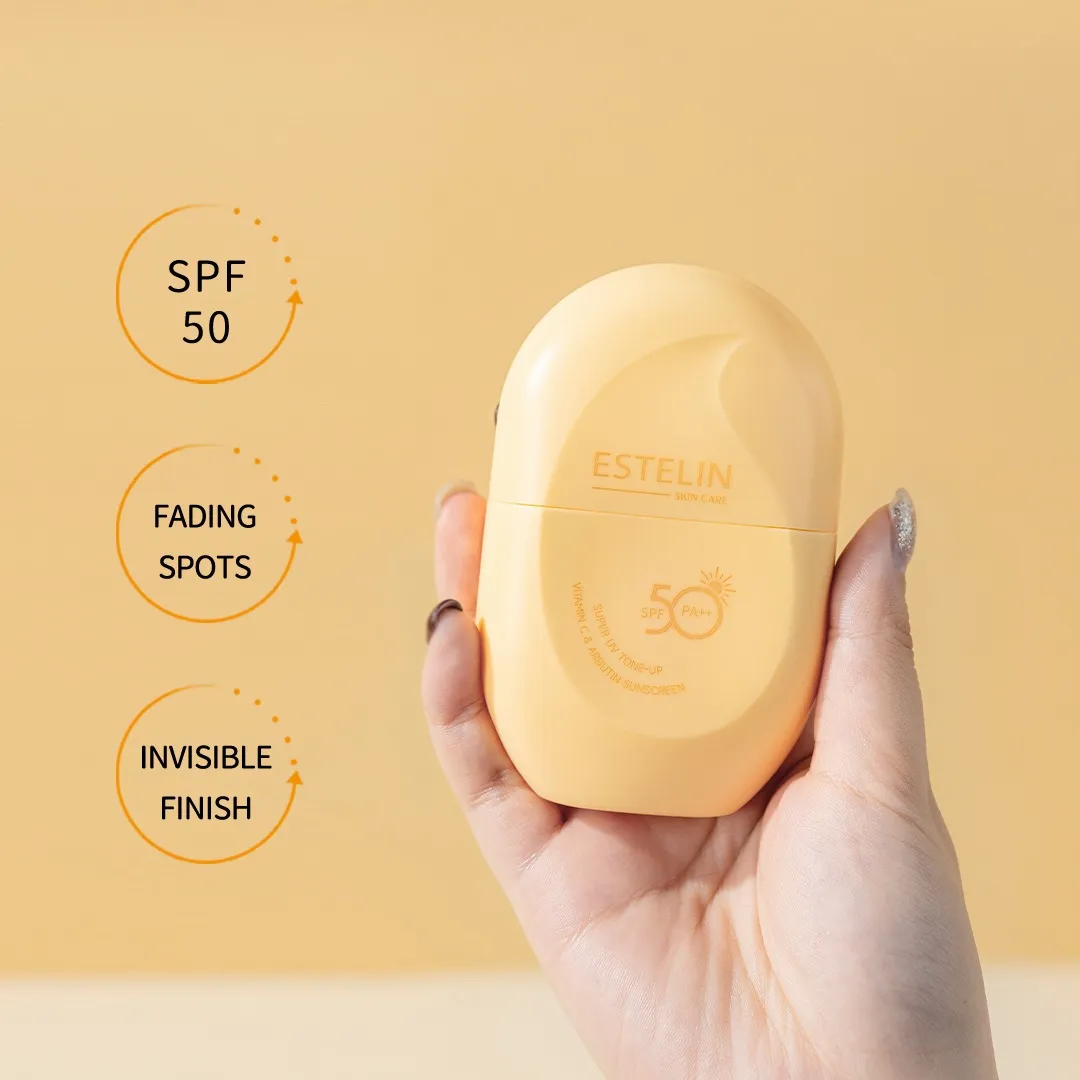 ESTELIN Super UV Tone-up Vitamin C & Arbutin Sunscreen 60g - Image 2