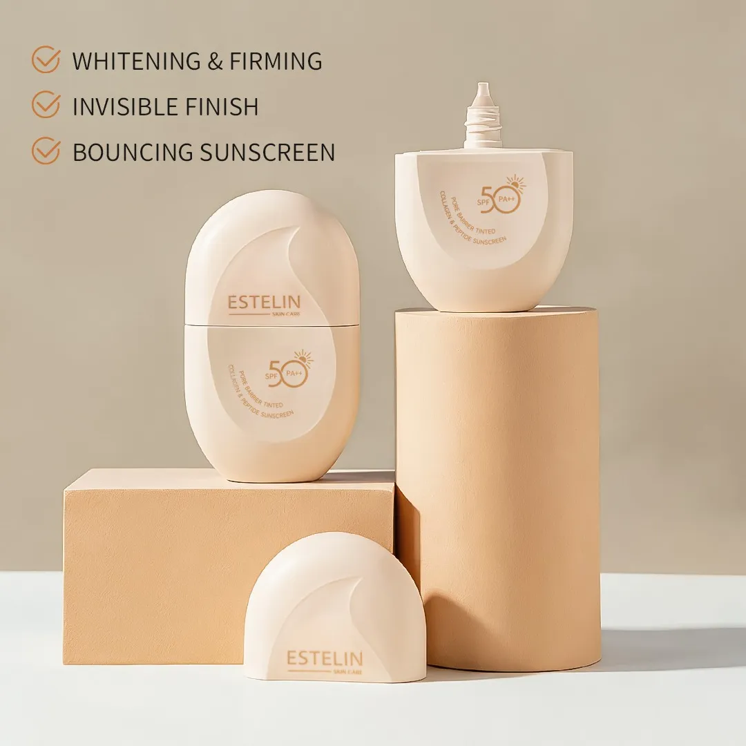 Estelin Pore Barrier Tinted Collagen & Peptide Sunscreen 60g - Image 3
