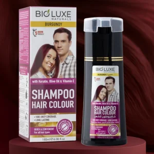 BioLuxe Naturals Hair Colour Shampoo (Burgundy) 180ML: