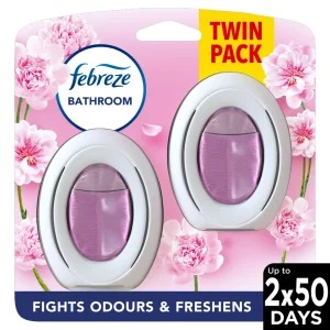 Febreze Bathroom Air Freshener, Blossom & Breeze, 2 per Pack