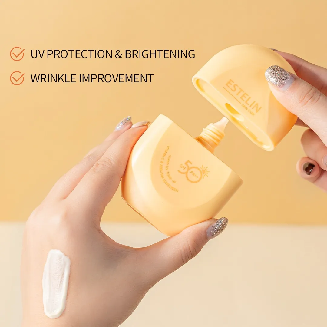 ESTELIN Super UV Tone-up Vitamin C & Arbutin Sunscreen 60g - Image 5