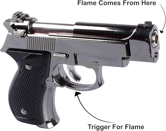 Mini Beretta M92G CQB Shaped Gas Gun Lighter - Compact & Refillable Design - Image 4